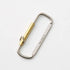 Candy Design & Works Kendric Spring Snap Hook Key Ring in Nickel & Brass